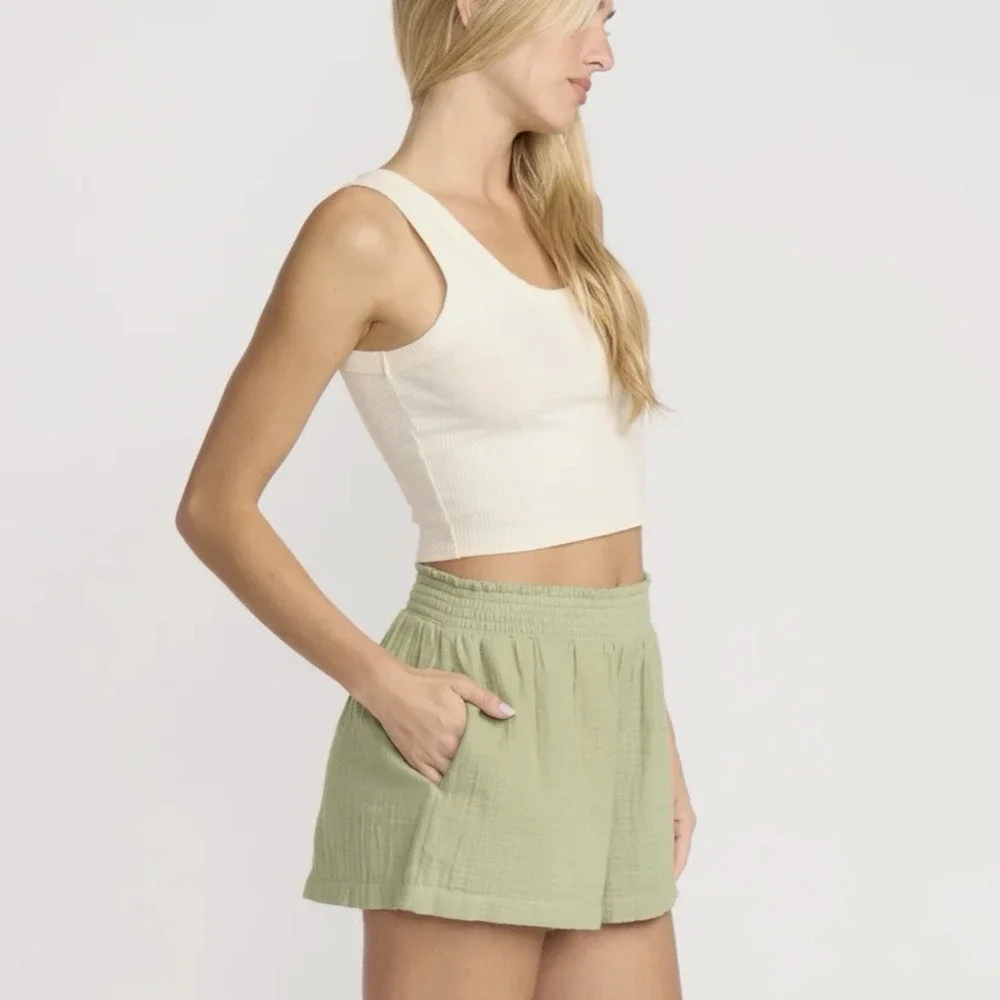 Billabong In The Waves Short Avocado 100% Cotton Gaze NWT Medium - Picture 4 of 11